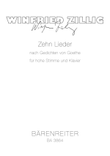 Zehn Lieder nach Gedichten von Johann Wolfgang von Goethe