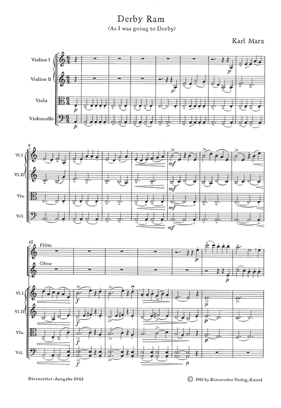 Derby Ram. As I was going to Derby - Einst ging ich runter nach Bocksbach Mixed Choir scores gallery preview page 2