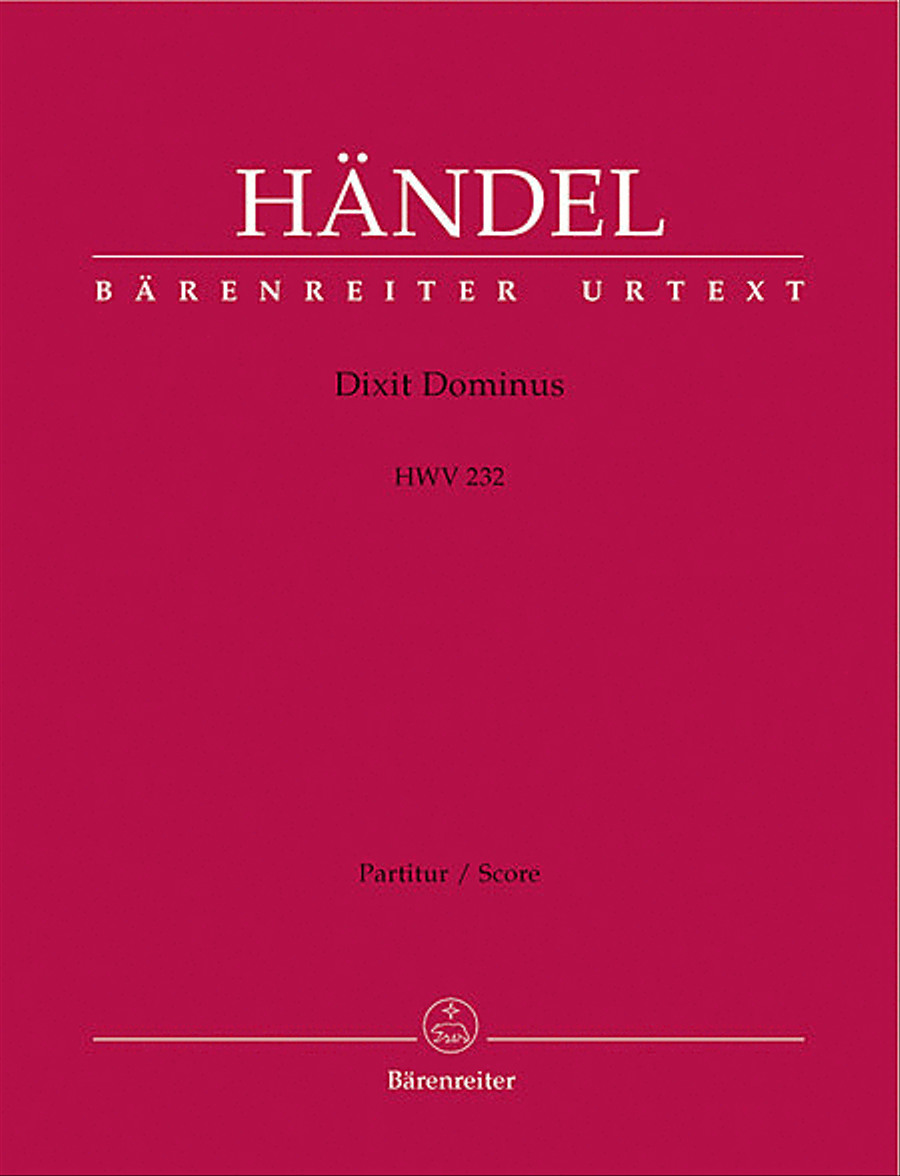Dixit Dominus HWV 232 Mixed Choir scores gallery preview page 1