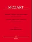 Cadenzas, Lead-ins and Ornaments to the Piano Concertos of Wolfgang Amadeus Mozart