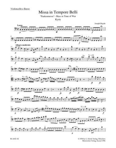 Missa in Tempore Belli Hob.XXII:9 'Mass in Time of War'