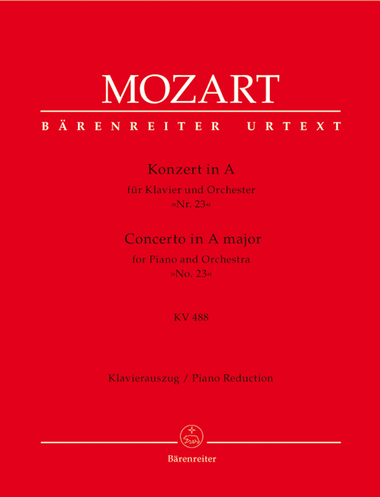 Concerto for Piano and Orchestra, No. 23 A major, KV 488