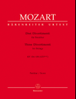 Three Divertimenti for Strings and Winds KV 136-138 (125a-c)