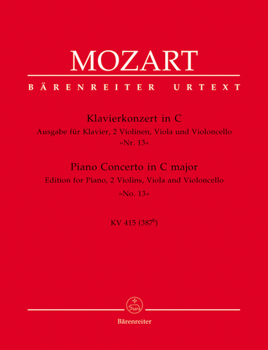 Concerto, No. 13 C major, KV 415