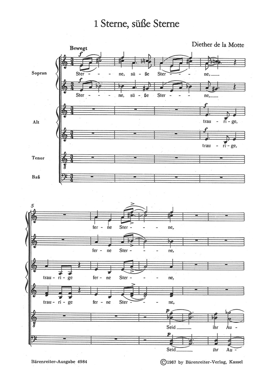 Wie eine Rose (1964) Wie eine Rose (1964) 4-Part scores gallery preview page 2