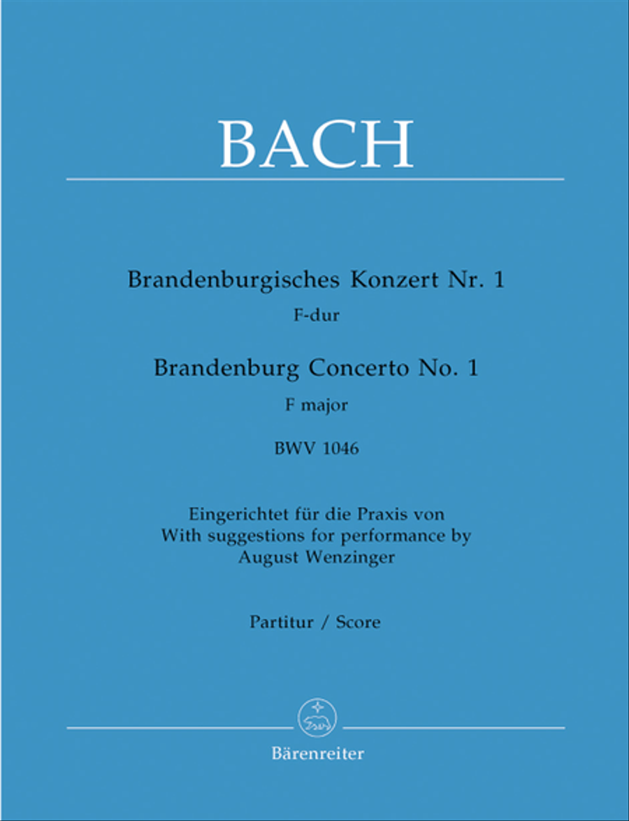 Brandenburg Concerto, No. 1 F major, BWV 1046 Orchestra scores gallery preview page 1