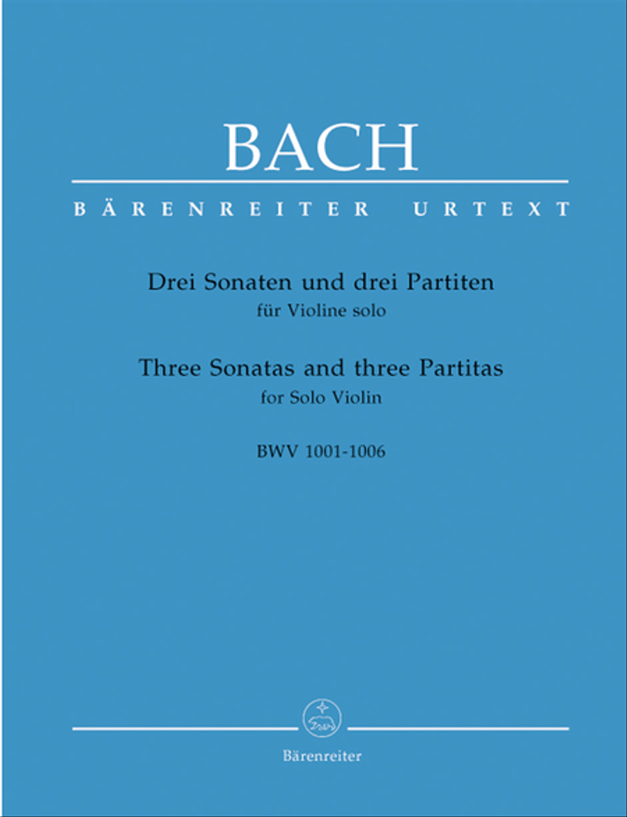 3 Sonatas And 3 Partitas For Solo Violin, BWV 1001-1006 Violin Solo scores gallery preview page 1
