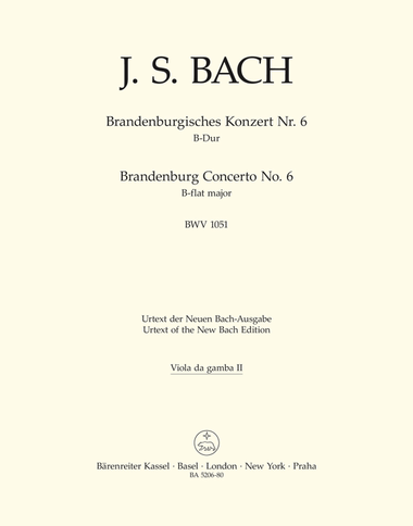 Brandenburg Concerto, No. 6 B flat major, BWV 1051
