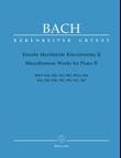 Einzeln ueberlieferte Klavierwerke II BWV 904, 906, 923/951, 951a, 944, 946, 948-950, 952, 959, 961, 967
