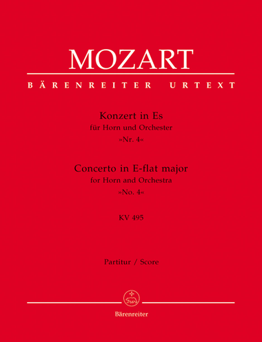 Concerto for Horn and Orchestra, No. 4 E flat major, KV 495