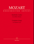 Samtliche Lieder fur mittlere Stimme