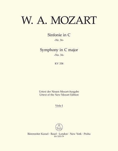 Symphony, No. 34 C major, KV 338