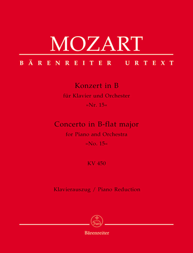Concerto for Piano and Orchestra, No. 15 B flat major, KV 450