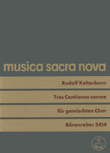 Tres Cantiones sacrae auf Texte aus den 