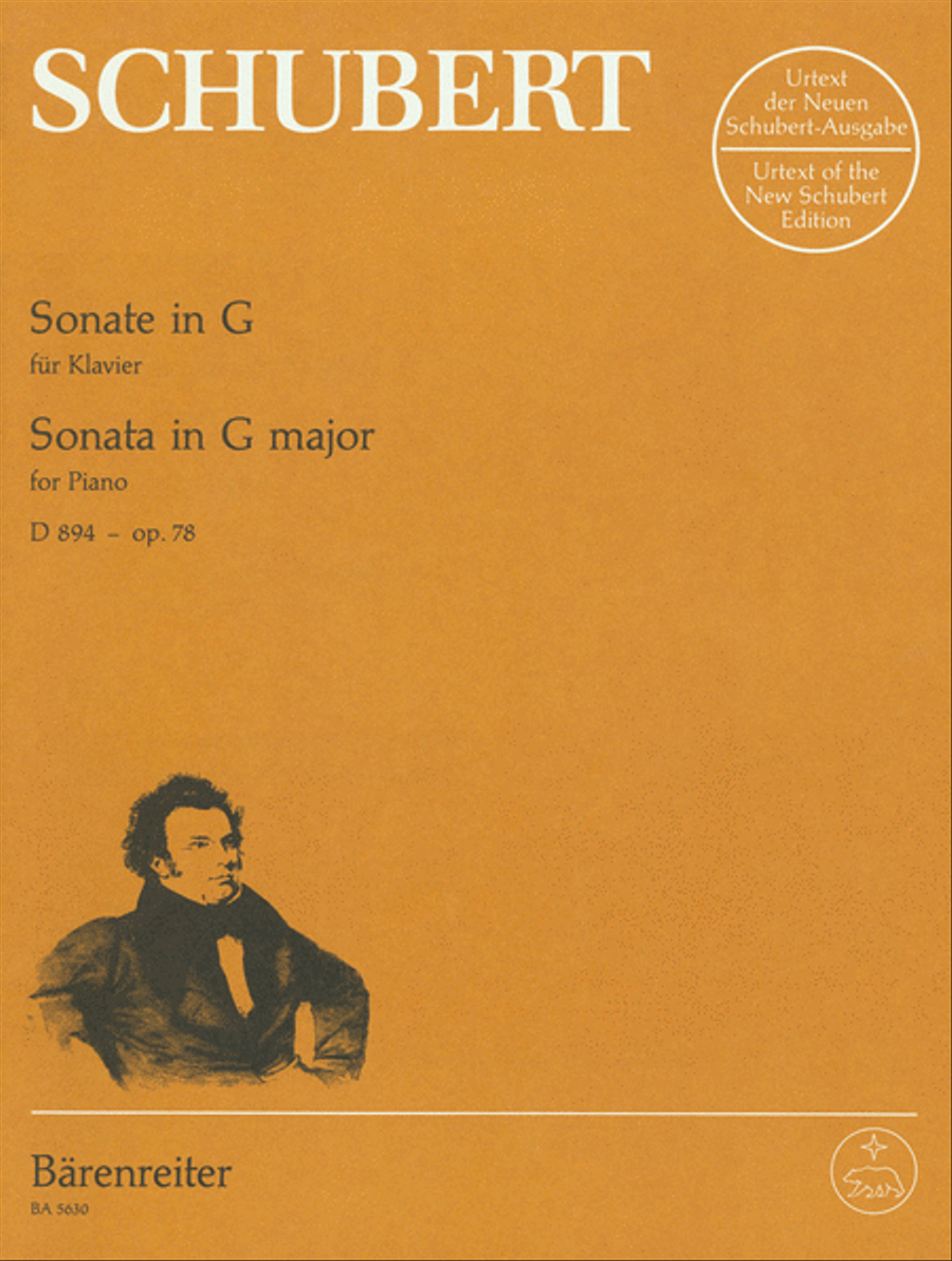 Sonata In G Major, D 894 (Opus 78) Piano Solo scores gallery preview page 1
