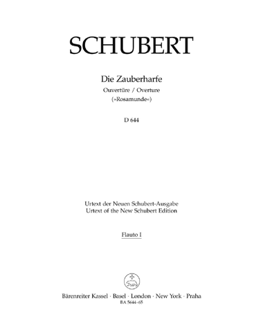 Die Zauberharfe. Ouverture C major D 644 'Rosamunde'
