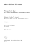 Concerto for Two Violins (Flute and Violin), Viola and Basso Continuo in A major TWV 43:A4 mini preview