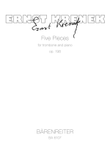 Funf Stucke for Trombone and Piano op. 198