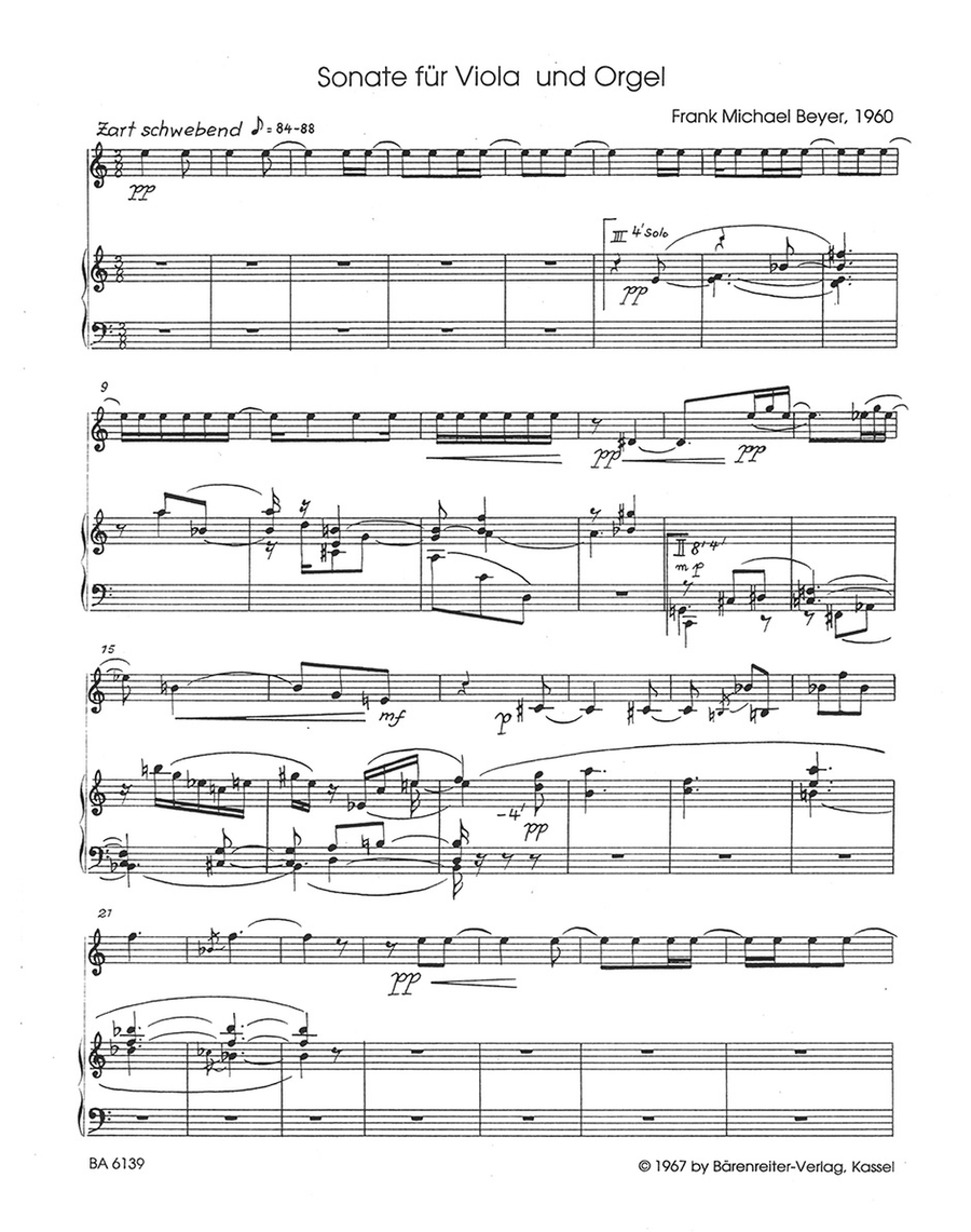 Sonata (1960) Sonata (1960) Viola scores gallery preview page 2