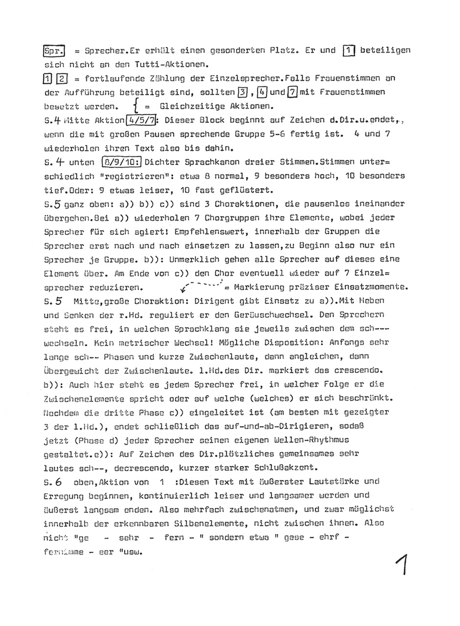 Hörtheater 1: Schwierigkeiten beim Telefonieren (1976) Voice scores gallery preview page 2