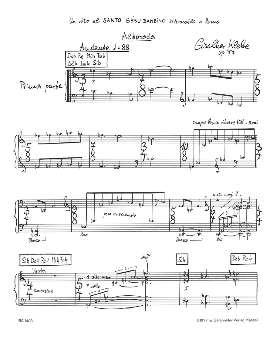 Alborada (Morgenstandchen) for Solo Harp op. 77 Harp scores gallery preview page 2