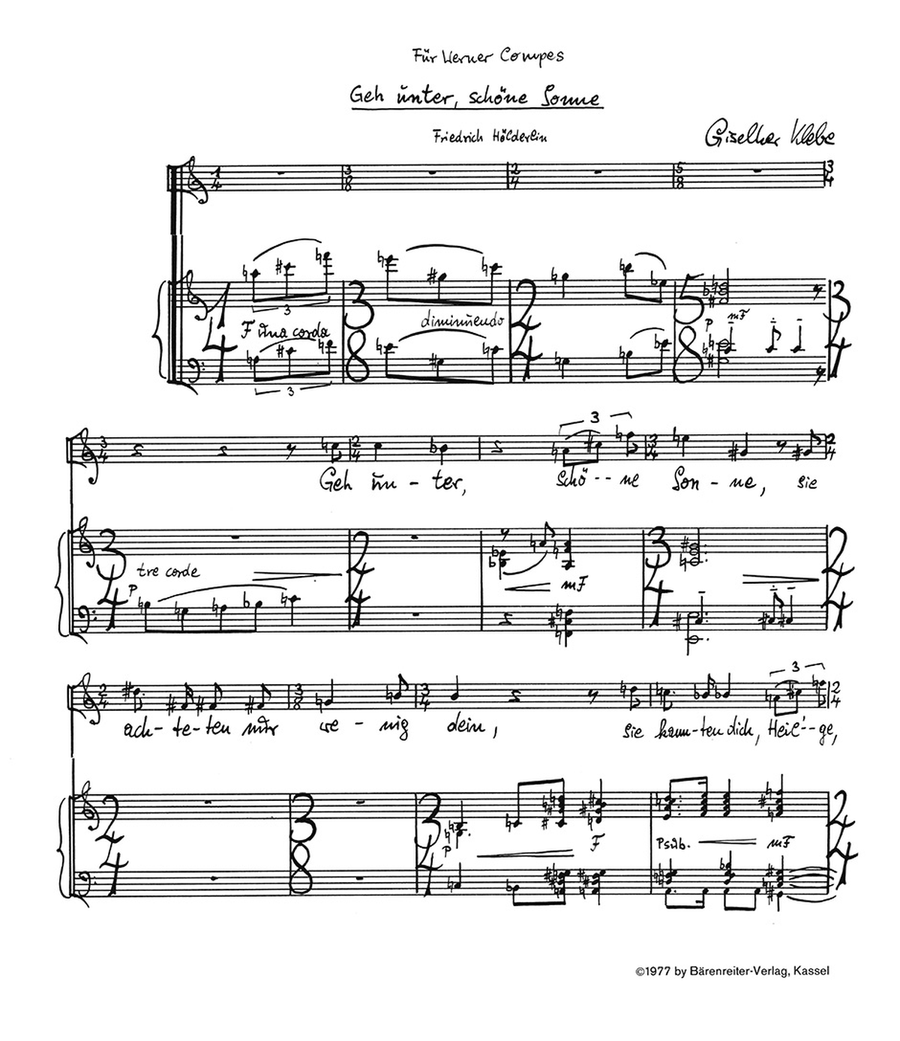Drei Lieder for High Voice and Piano op. 74 High Voice scores gallery preview page 2