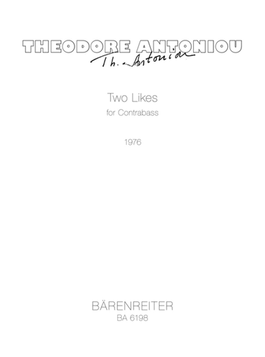 Two Likes for Contrabass