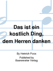 Das ist ein köstlich Ding, dem Herren danken (1973)