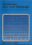 Variationen ueber zwei Volkslieder for 3 Recorders