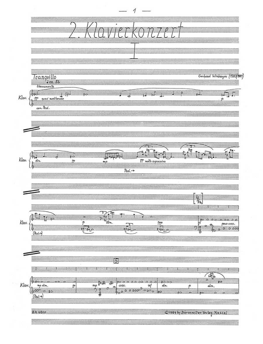 Zweites Klavierkonzert Zweites Klavierkonzert Orchestra scores gallery preview page 2