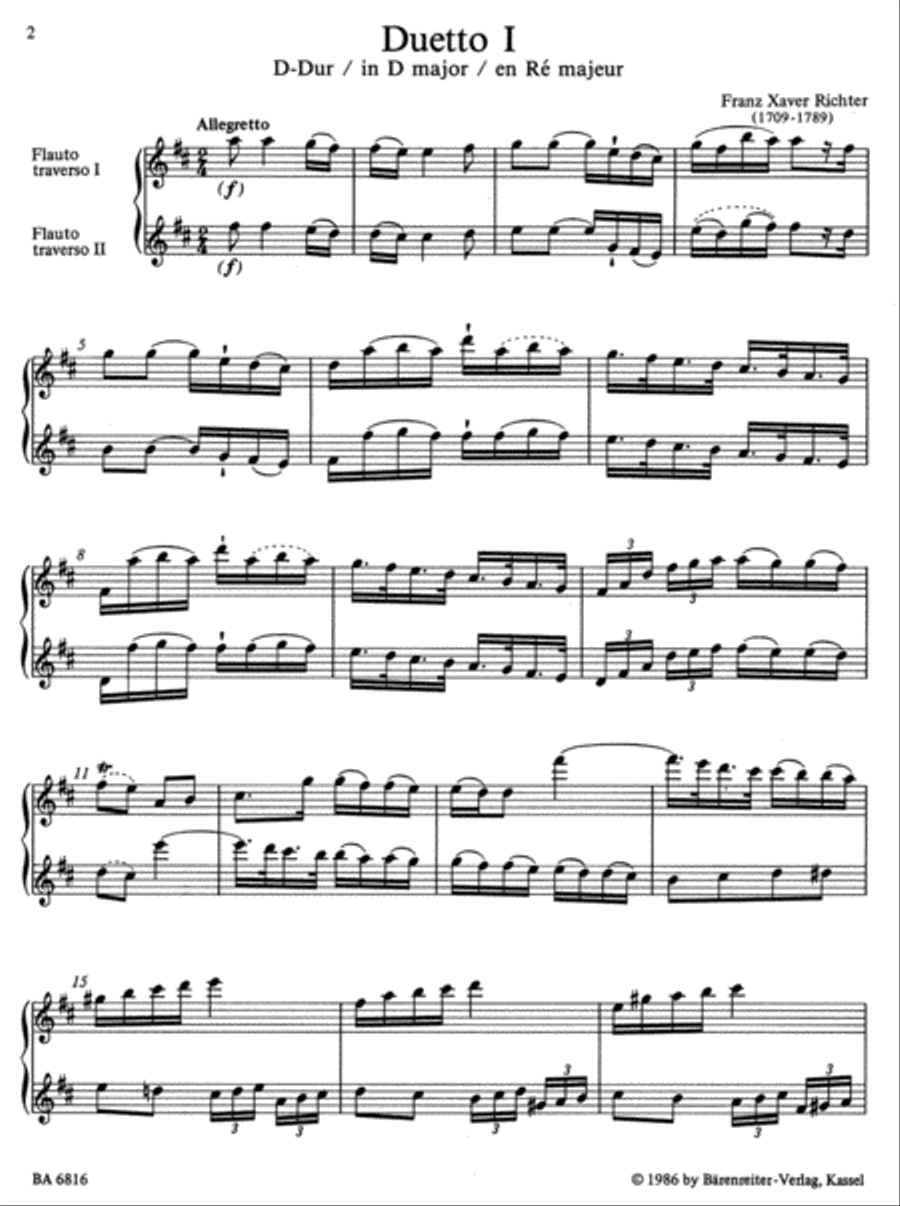 Zwei Duette Flute Duet scores gallery preview page 2