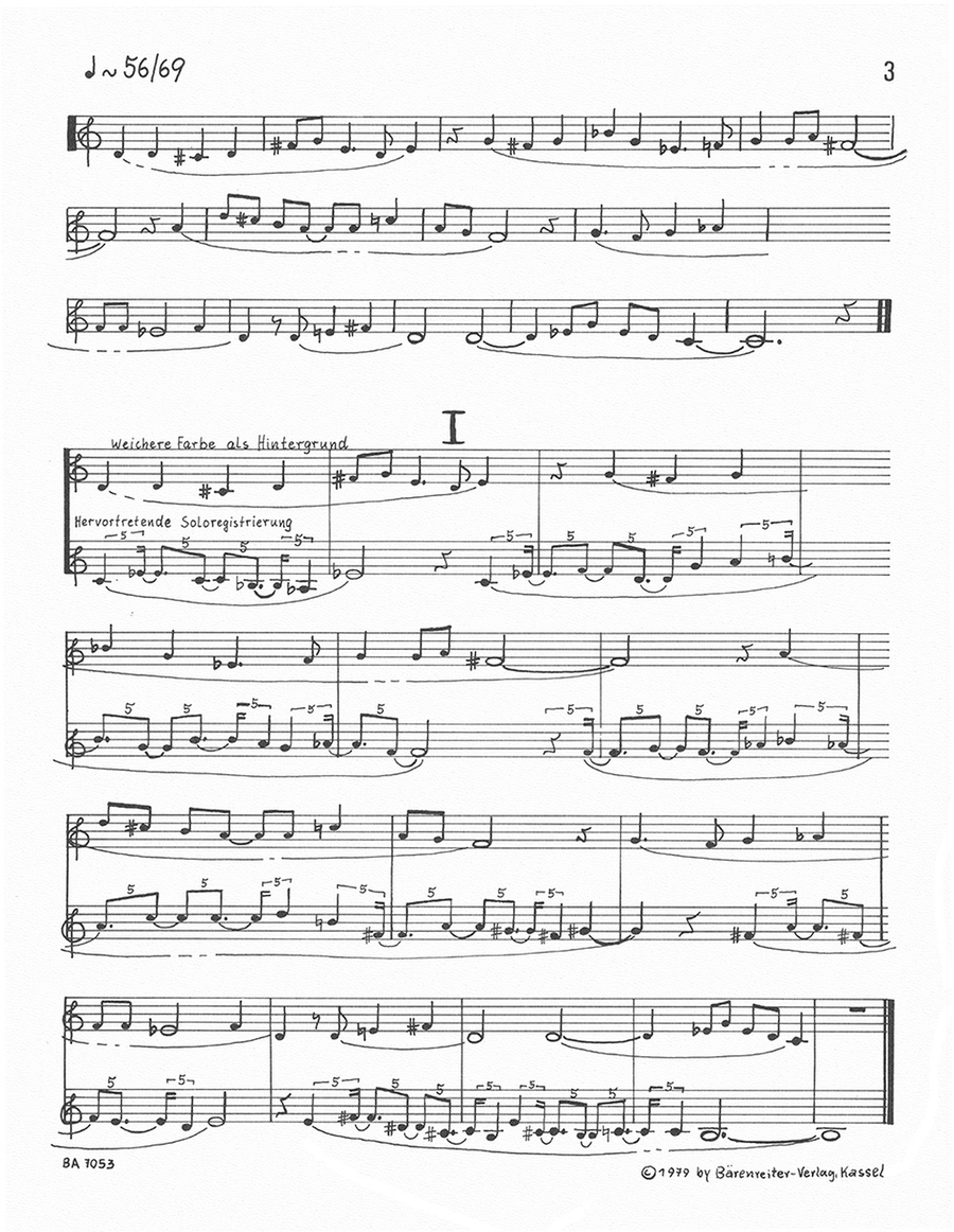 Melodie allein (1976) Melodie allein (1976) Organ scores gallery preview page 2
