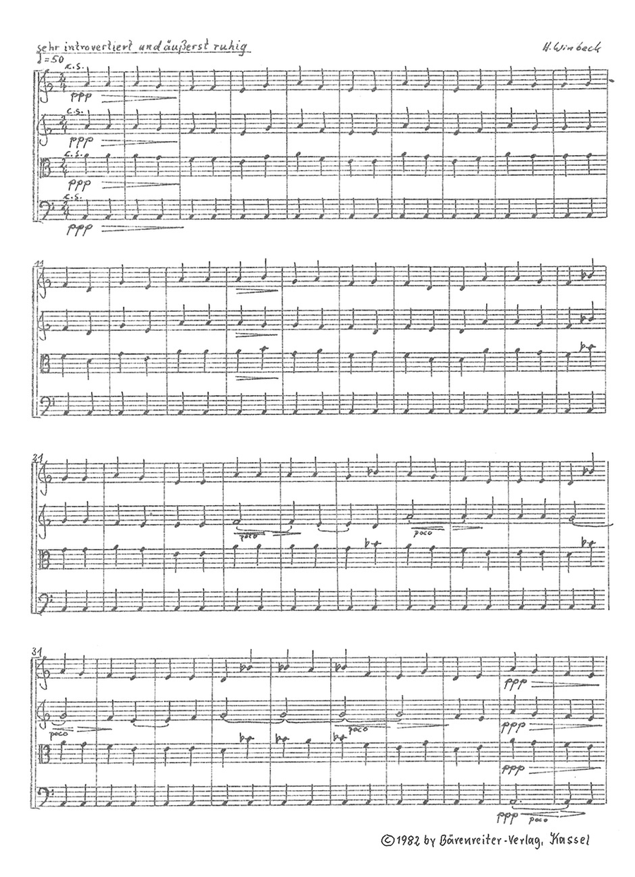 Streichquartett no. 2 