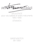 Sequence for Solo Voice and instrumental Ensemble