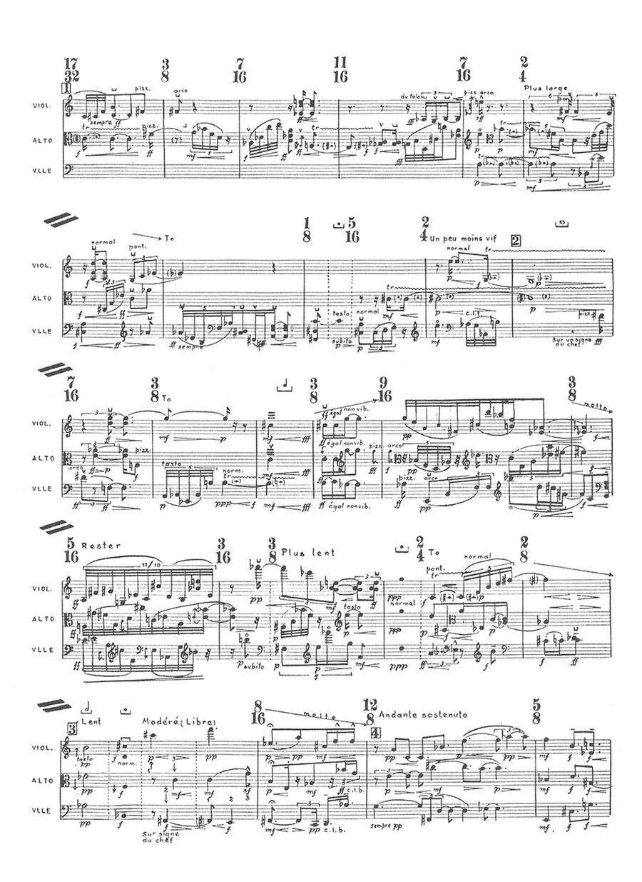 Concerto pour six formations instrumentales et deux instruments English Horn scores gallery preview page 2
