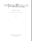 Sechs Duos for Clarinet in B flat and Violoncello