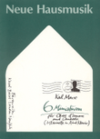 Sechs Miniaturen for Oboe d'amore und Cembalo oder for Clarinet in A und Klavier op. 62/2