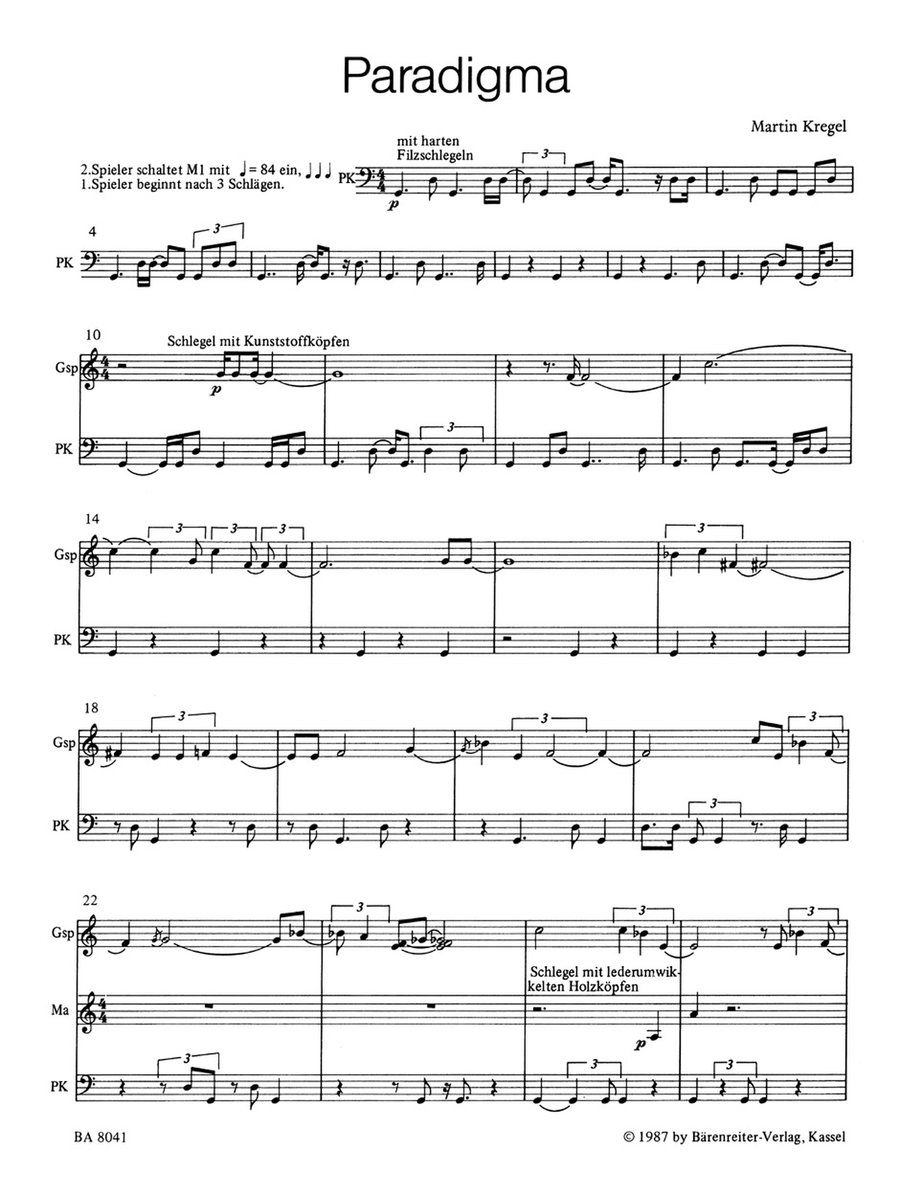 Paradigma Paradigma Drums scores gallery preview page 2