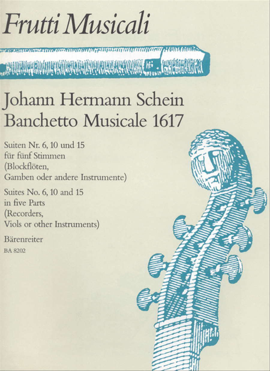 Banchetto musicale 1617 for five Instruments (Recorders, Viols or other) scores gallery preview page 1