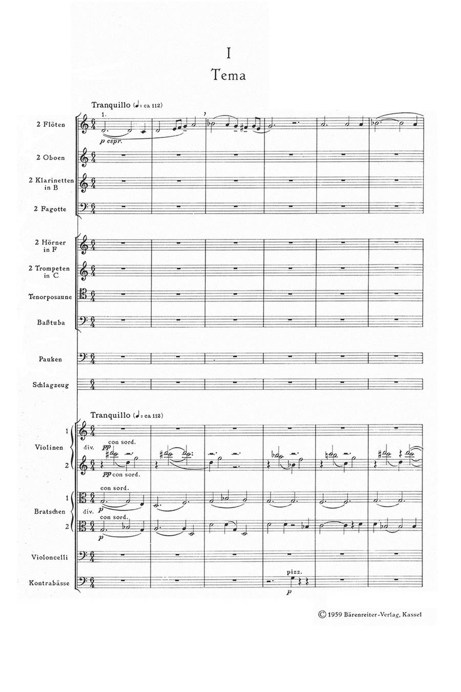 Zwei Orchesterstücke über eine Chanson des Binchois (1958) Orchestra scores gallery preview page 2