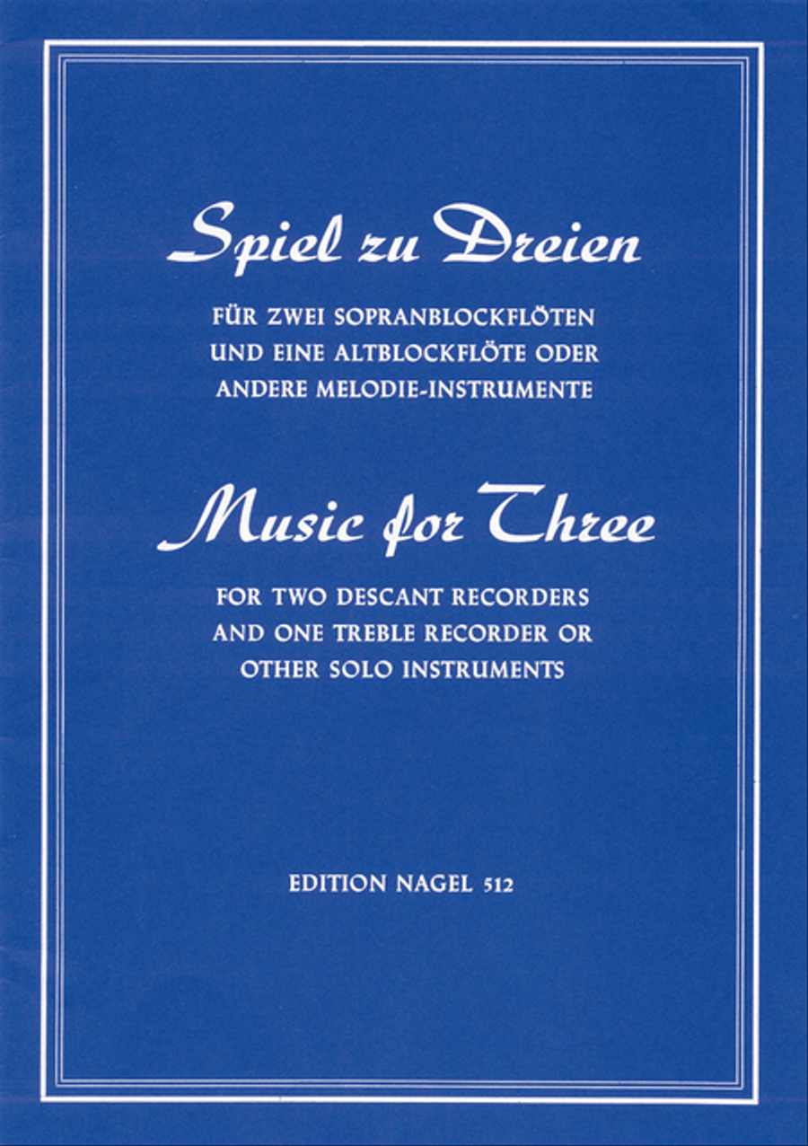 Music for Three Soprano Recorder scores gallery preview page 1
