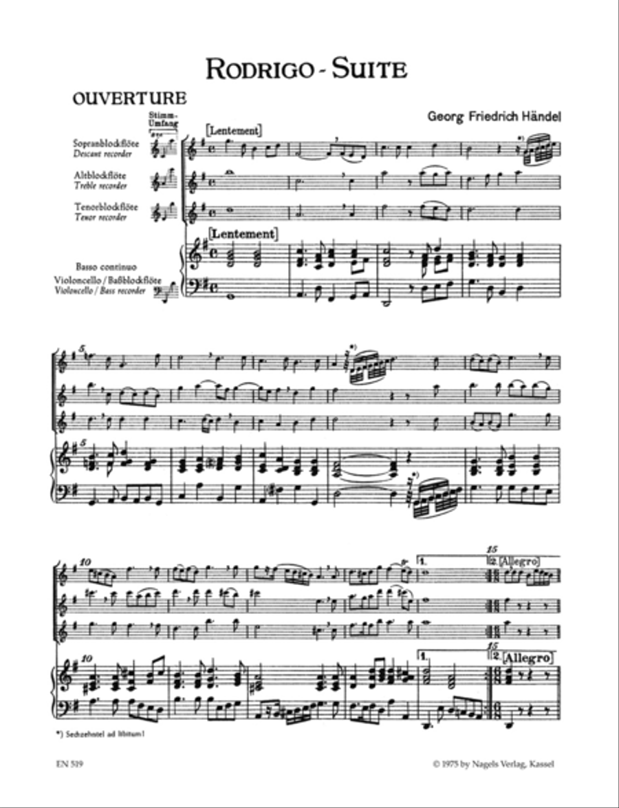 Rodrigo-Suite (Ouverture und sieben Tanzsatze aus der Oper 