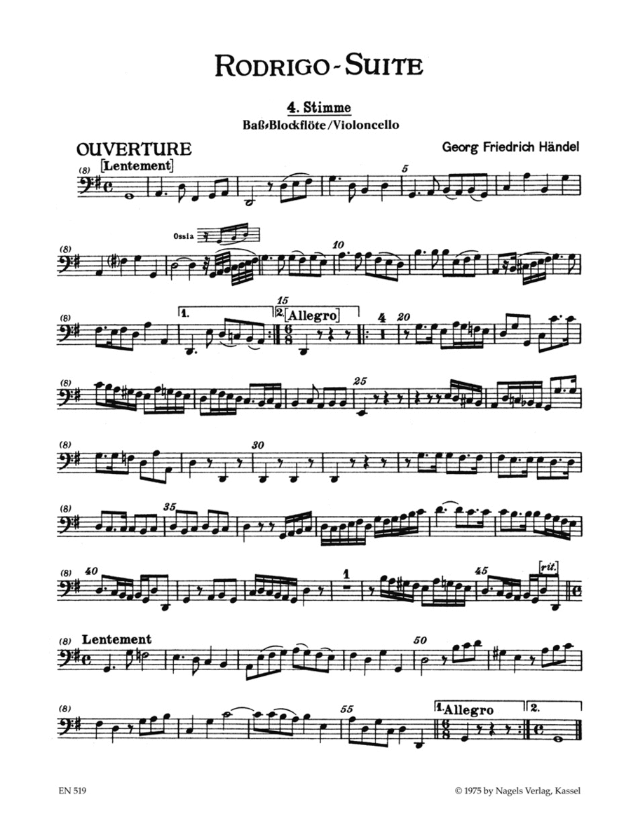 Rodrigo-Suite (Ouverture und sieben Tanzsatze aus der Oper 