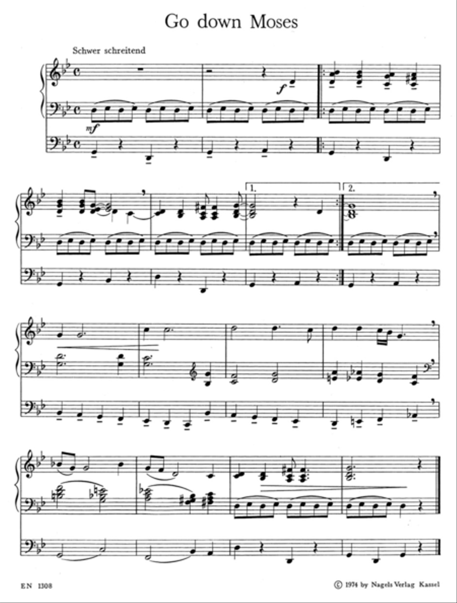 Spirituals. 25 Stuecke fuer elektronische Orgel