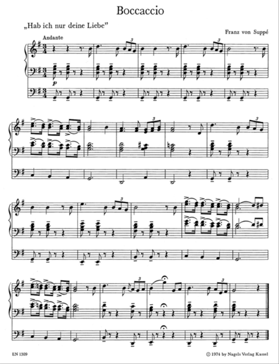 Operette. 14 Arien und Lieder für elektronische Orgel Organ scores gallery preview page 2