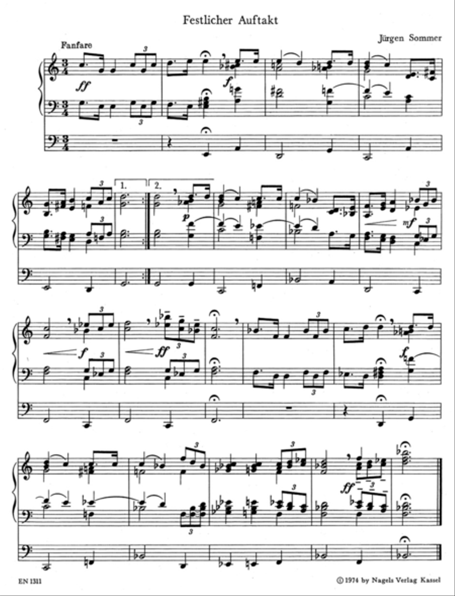 Festliche Stunden Organ scores gallery preview page 2