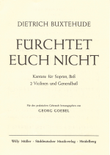 Fürchtet euch nicht BuxWv 30