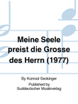 Meine Seele preist die Größe des Herrn (1977)