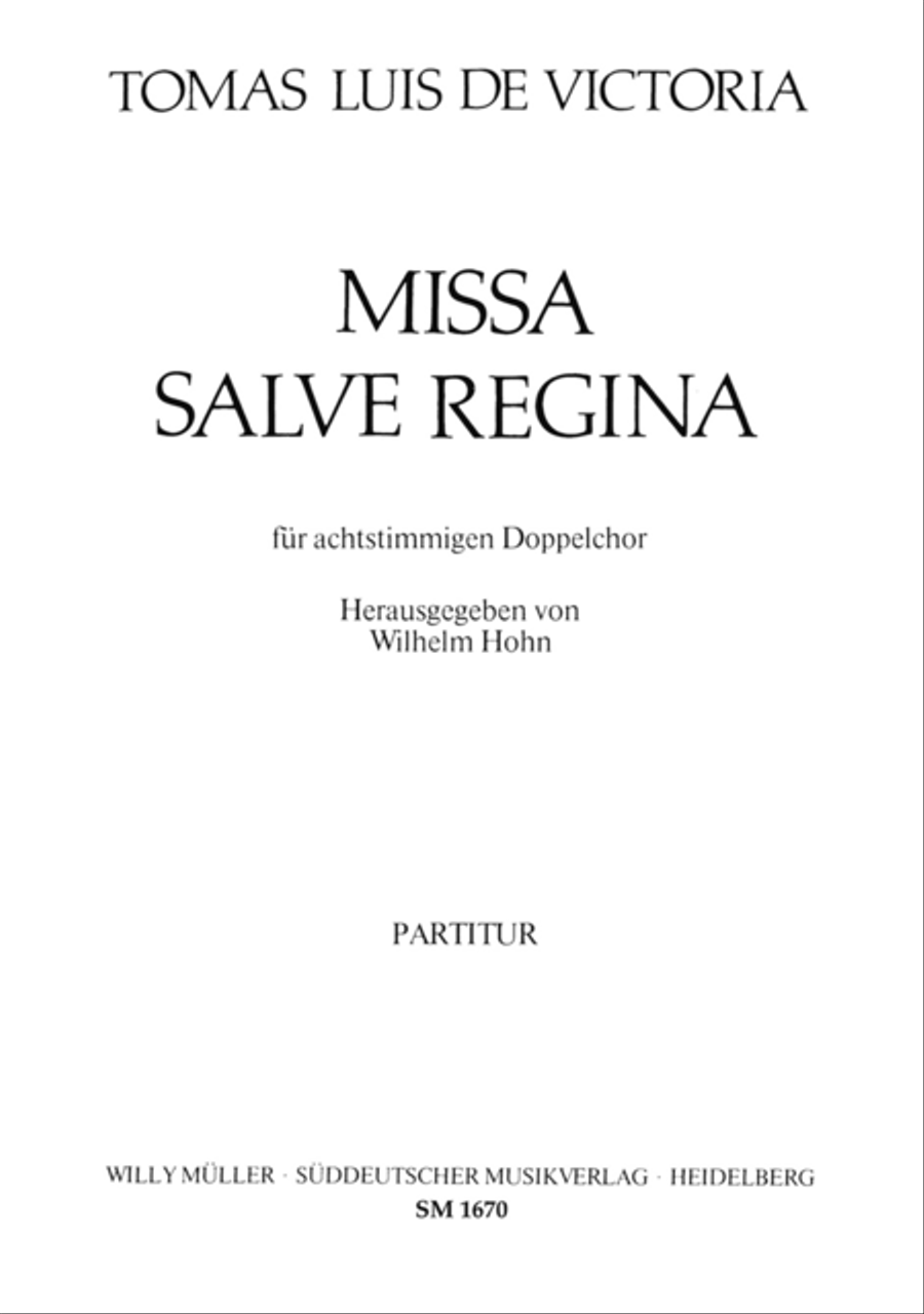Missa Salve Regina für achtstimmigen Doppelchor 4-Part scores gallery preview page 1