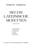 Sechs lateinische Motetten